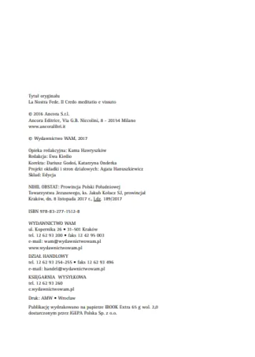 Nasza wiara. Credo rozważane i wprowadzane w życie na Arena.pl