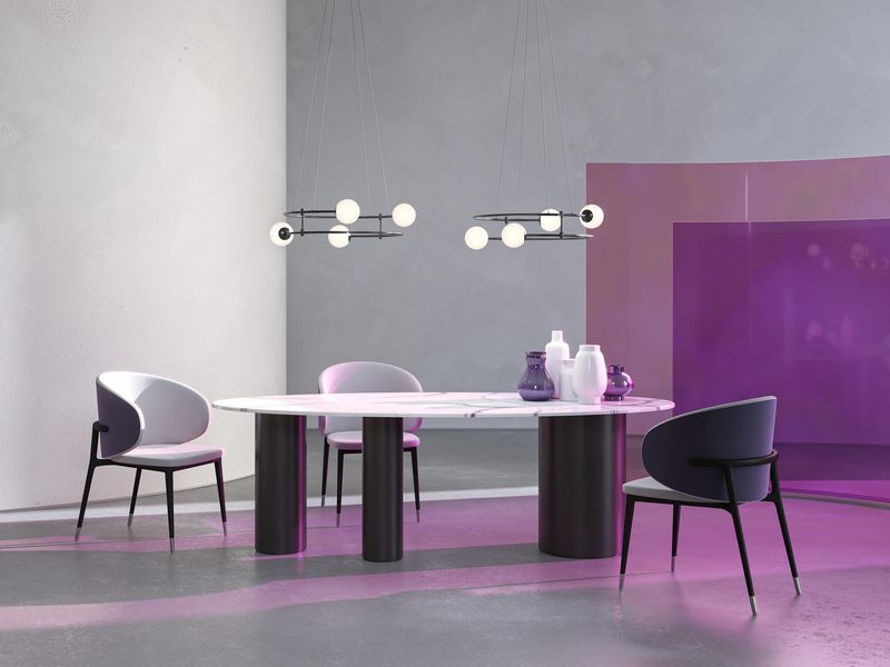 Zwisowa lampa Basic Form MOD317PL-06G balls kule białe zdjęcie 4