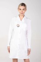 Fartuch medyczny damski z długim rękawem taliowany HAFT z TWOIM LOGO