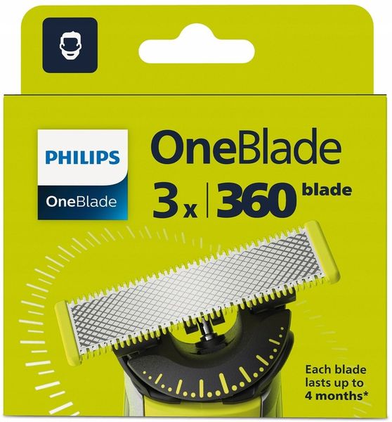 3x OSTRZE NÓŻ PHILIPS OneBlade 360 QP430/50 QP230/50 QP6542 QP2730 zdjęcie 3