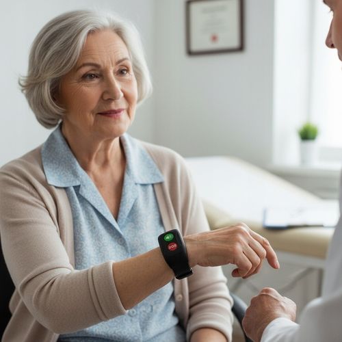 OPASKA DLA SENIORA Z MONITORINGIEM ZDROWIA NA PREZENT SOS GPS 1M na Arena.pl
