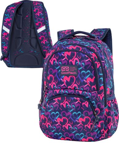 Coolpack-DART-Plecak-DRAWING HEARTS BLUE na Arena.pl