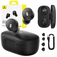 BASEUS SŁUCHAWKI BEZPRZEWODOWE DOKANAŁOWE BLUETOOTH 5.3 ENC IPX4 CZARNE