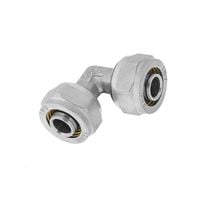 kolano 90 pex/pex 16*16*2 wkładka aluminiowa silver - h/pa-34-002n