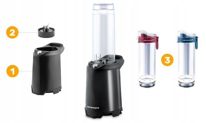 Blender ręczny kielichowy do koktajli 2 butelki smoothie 350W zdjęcie 9