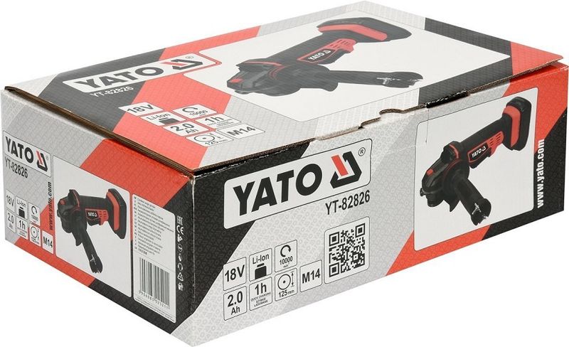 SZLIFIERKA KĄTOWA 18V - YT-82826 zdjęcie 3