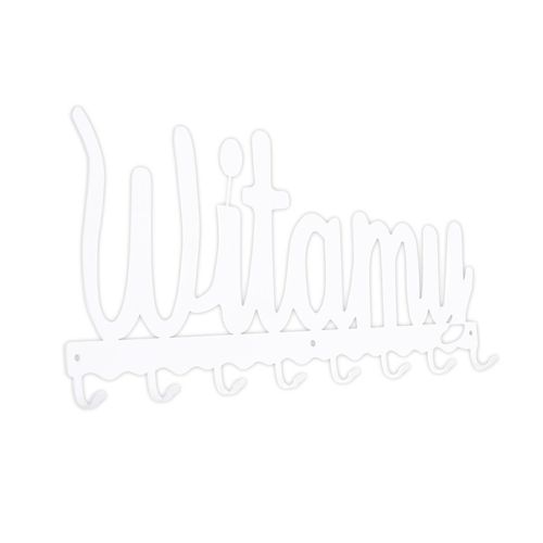 Wieszak Ścienny Witamy Biały na Arena.pl