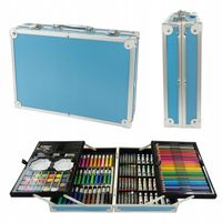 DUŻY ZESTAW ARTYSTYCZNY DLA NA DZIEŃ DZIECKA WALIZKA SZKOLNY DO MALOWANIA