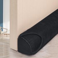 Uszczelka Pod Drzwi Stoper Przeciągowy Izolujący Wytrzymały Czarny 102 cm