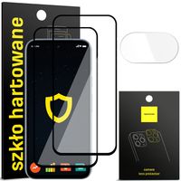 2X SZKŁO HARTOWANE NA EKRAN + 1X NA APARAT OBIEKTYW DO GOOGLE PIXEL 8A