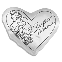 Super Mama - poduszka serce na prezent dla mamy
