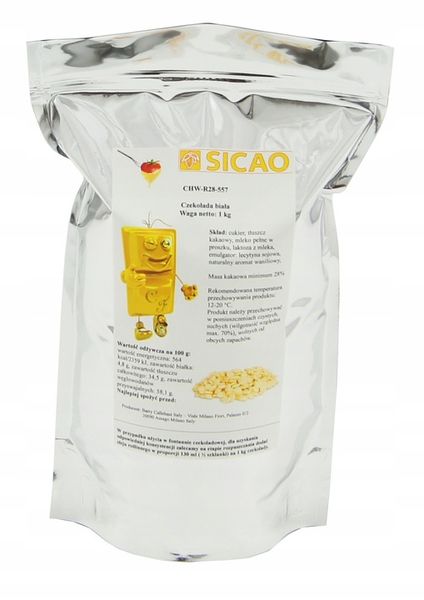 NAJLEPSZA Czekolada BIAŁA 1 KG do fontann fondue zdjęcie 4