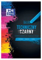 Blok techniczny A3 czarny 10 kartek 210 g/m2 Oxford