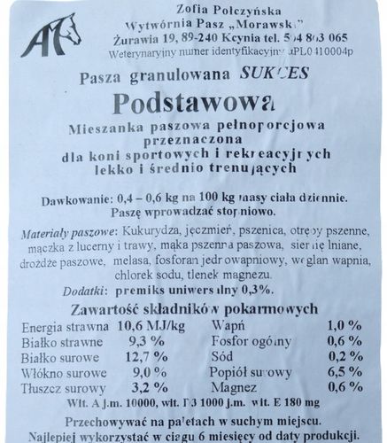Sukces Podstawowa dla Koni 25kg na Arena.pl