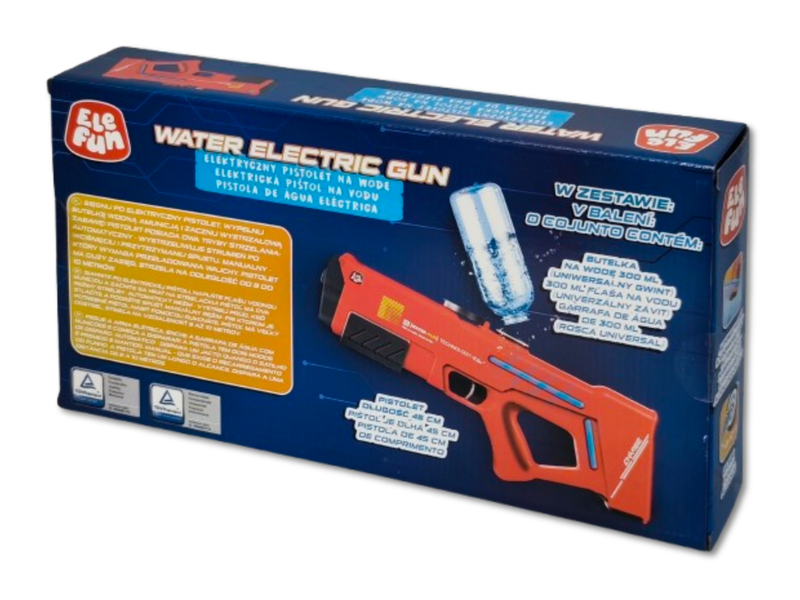 Pistolet na  wodę - Elektryczny 40cm - Czerwony zdjęcie 8