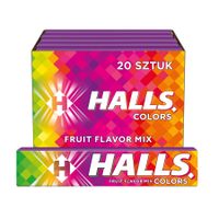 Halls Cukierki Colors Fruit Mix 33 g x 20 sztuk