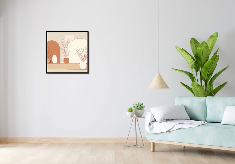 Plakat 60x60cm Widok Roślin zdjęcie 4