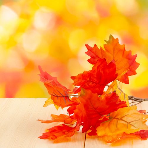 Sztuczne Jesienne Liście Do Kompozycji Bukiet Liści Stroik Jesienny Gałązka na Arena.pl