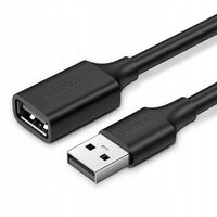 2 x Kabel USB UGREEN US103 3m Przedłużacz DO Klawiatury Myszki Czarny