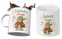 Dla Chłopaka Zestaw Kubek + Skarbonka Na Prezent Z Nadrukiem Ze Zdjęciem