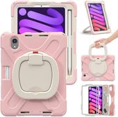 Etui Pancerne iPad Mini 6 8.3 Stojak 360 Pasek Rysik Dla Dzieci