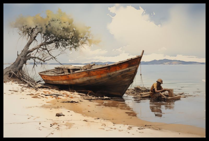 Plakat 60x40cm Spokój Przybrzeża zdjęcie 2