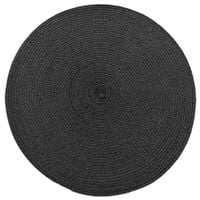 Podkładka mata na stół dekoracyjna okrągła 38 cm ROUND czarna pleciona
