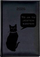 Stylowy kalendarz dla szefa planer książkowy A5 2026 z grawerem tygodniowy