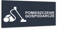 Tabliczka informacyjna ATRACYTOWA aluminiowa POMIESZCZENIE GOSPODARCZE