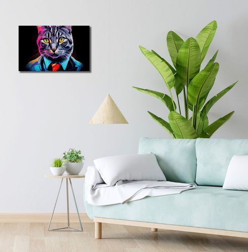 Obraz 50x30cm Kolorowy Bizneskot na Arena.pl