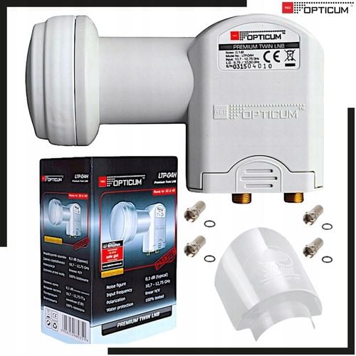 Konwerter Satelitarny TWIN (podwójny) Red Opticum LTP-04H 4 Wtyki na Arena.pl