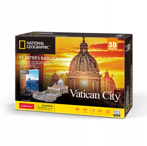 CUBIC FUN PUZZLE 3D National Geographic BAZYLIKA ŚW. PIOTRA Vatican DS0997H na Arena.pl
