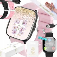 ZEGAREK NA KOMUNIE SMARTWATCH RUBICON ROZMOWY BT CALL PL 2 PASKI FOLIA