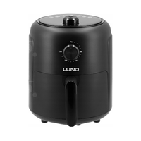 FRYTKOWNICA BEZTŁUSZCZOWA AIR FRYER FRYTOWNICA 1000W 2,6L CZARNA LUND 67560