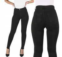 WYGODNE SPODNIE Z WYSOKIM STANEM WYSZCZUPLAJĄCE 44 XXL