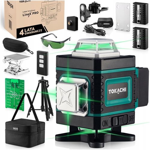 POZIOMNICA LASEROWA 4D POZIOMICA 16 LINII PŁASZCZYZNOWA 360 LASER na Arena.pl