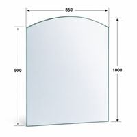 SZYBA HARTOWNA Pod Kominek Piecyk 100x85 cm SZKŁO Hartowan kominka