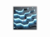 ZEGAR SZKLANY KWADRATOWY - Geometria