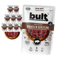 MOKRA KARMA DLA PSA BULT SASZETKA MIELONKA BOGATA W DZICZYZNĘ 10x100G