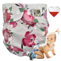 Pieluszka Wielorazowa KIESZONKA BAMBUS PIWONIE Pieluszki NappiMe