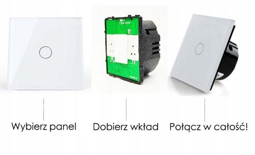 2 x PANEL SZKLANY DOTYKOWY WŁĄCZNIK 2+2+2+2 na Arena.pl