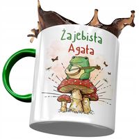 Kubek Zielony Dla Agaty Agi Na Prezent Z Nadrukiem Ze Zdjęciem