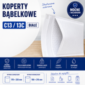 100 szt Koperty Bąbelkowe białe C13 13C koperty powietrzne koperty ochronne