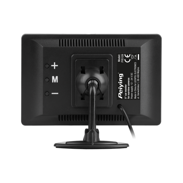 Monitor samochodowy 5" Peiying 12 - 24 V DC zdjęcie 3