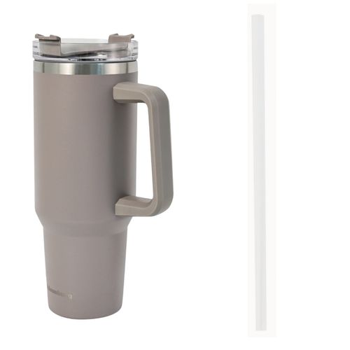 stalowy kubek termiczny termos 1100ml z rączką i słomką klausberg kb-7943 na Arena.pl