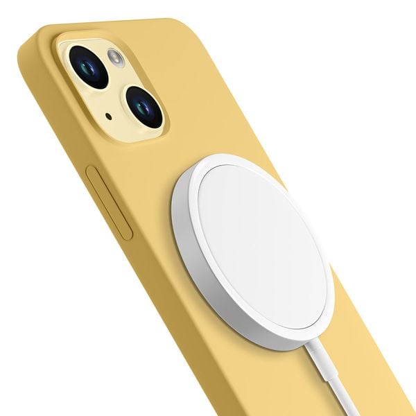 Apple iPhone 15 Plus - 3mk Hardy Silicone MagCase Yellow zdjęcie 6
