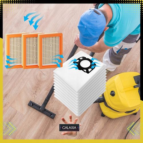 10x Worki do odkurzacza KARCHER WD4 WD5 WD6 MV4 MV5 MV6 SE 5.1000 + na Arena.pl