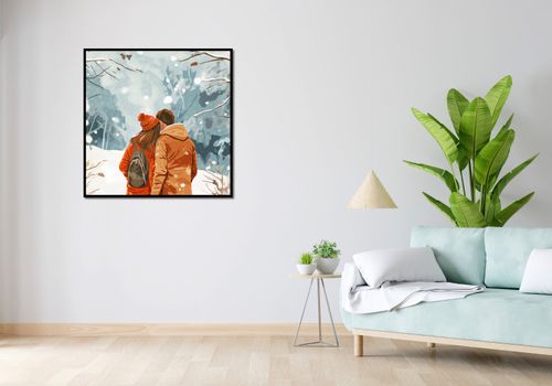 Plakat 90x90cm Razem w Śniegu na Arena.pl