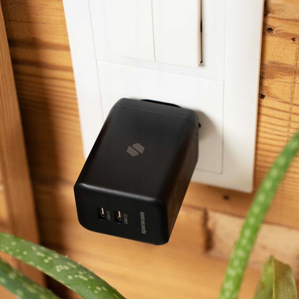 Spacecase Usb Charger 45W Gan Sc006B Black zdjęcie 2