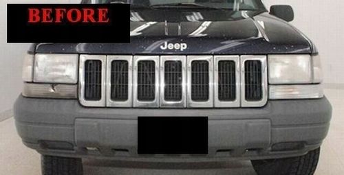 1993-1998 JEEP GRAND CHEROKEE - LIstwy chrom grill chromowane na atra na Arena.pl